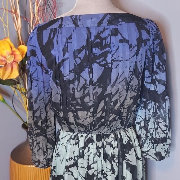 Diane Von Furstenberg Pialla Pleated Dress Size 6 DVF - Picture 8 of 16